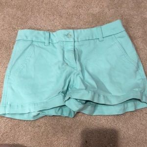 mint green shorts